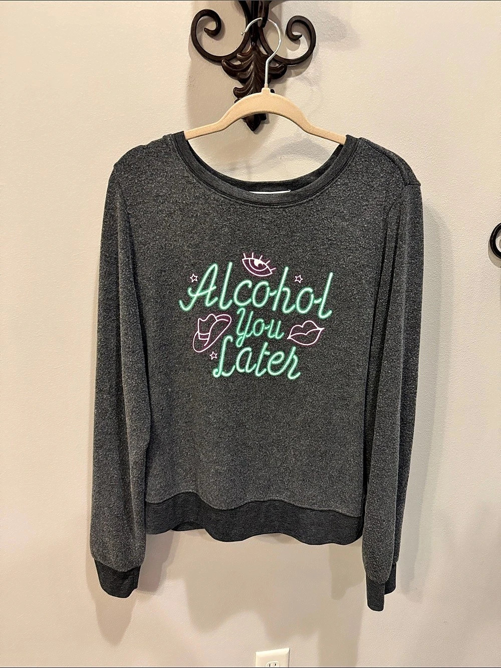 Wildfox Graphic Long Sleeve Sweatshirt